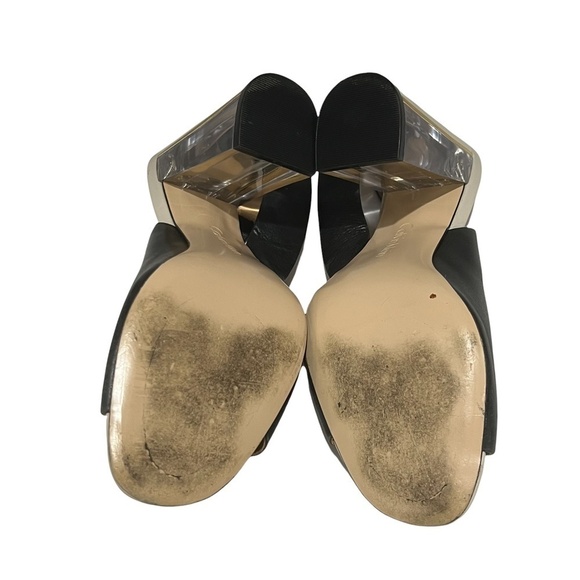 Calvin Klein Black Luxor Linnette Lucite Sling Back Heels Size 6.5 Women’s - Picture 9 of 9